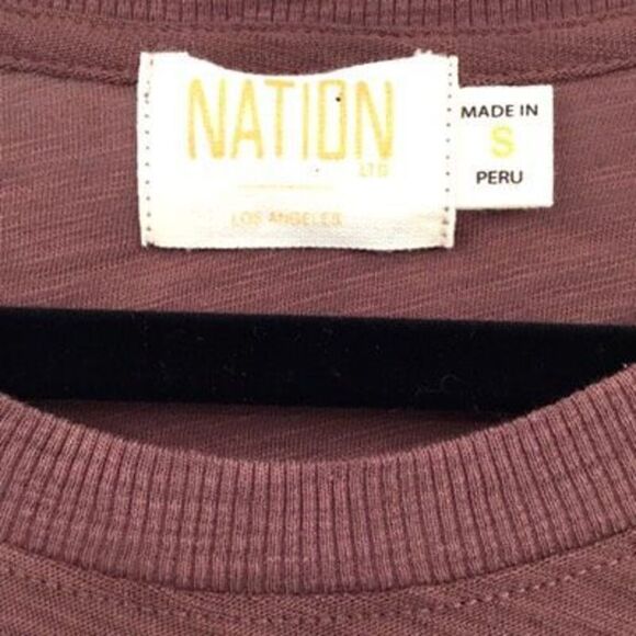 Nation LTD Carly Pima Cotton Ruched Puff Sleeve Pullover Blouse Top Small - Picture 3 of 9